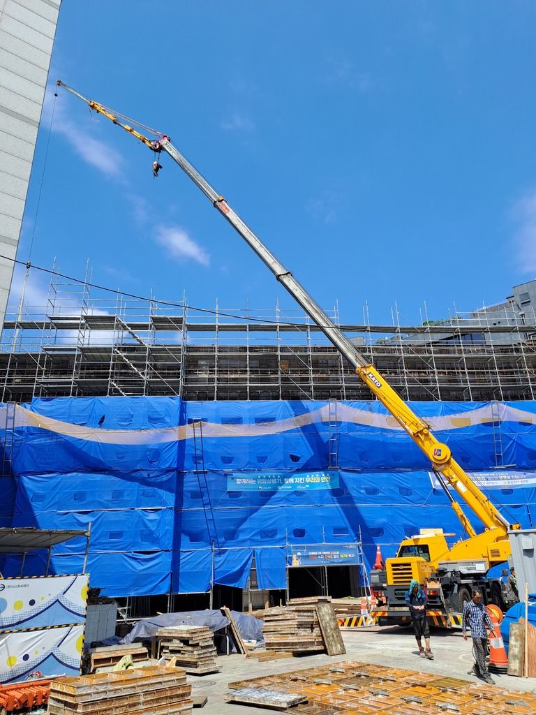 남산초등학교  체육관신축  2단보조